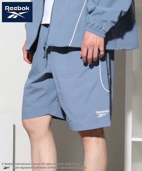 Reebok（リーボック）の「【Reebok/リーボック】別注 ナイロンパイピングショーツ（その他パンツ・メンズ・グリーン/グレー/サックスブルー/ブラック・LL/L/M）」の4枚目の写真
