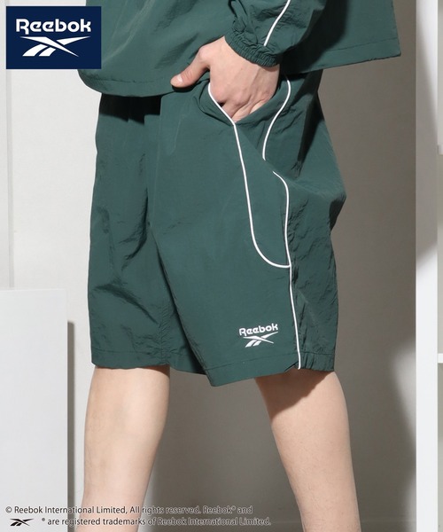 Reebok（リーボック）の「【Reebok/リーボック】別注 ナイロンパイピングショーツ（その他パンツ・メンズ・グリーン/グレー/サックスブルー/ブラック・LL/L/M）」の3枚目の写真