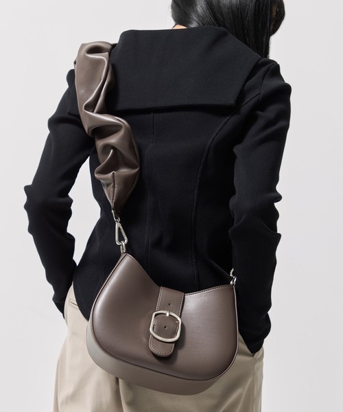 UNITED TOKYO(ユナイテッドトウキョウ)の「【2way】ギャザーハンドル2WAY BAG(ショルダーバッグ・レディース・ブラウン/ブラック/ブラウン系その他・FREE)」の18枚目の写真