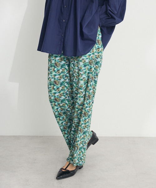 CRAFT STANDARD BOUTIQUE（クラフトスタンダードブティック）の「セルフカットイージープリーツパンツ ◆（その他パンツ・レディース・B/ブラック/A・M/L）」の4枚目の写真