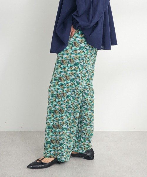 CRAFT STANDARD BOUTIQUE（クラフトスタンダードブティック）の「セルフカットイージープリーツパンツ ◆（その他パンツ・レディース・B/ブラック/A・M/L）」の6枚目の写真