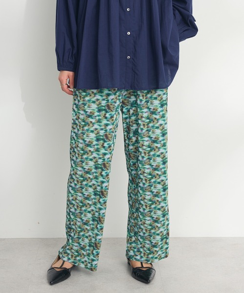 CRAFT STANDARD BOUTIQUE（クラフトスタンダードブティック）の「セルフカットイージープリーツパンツ ◆（その他パンツ・レディース・B/ブラック/A・M/L）」の5枚目の写真