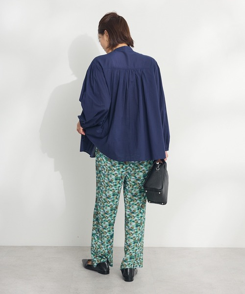 CRAFT STANDARD BOUTIQUE（クラフトスタンダードブティック）の「セルフカットイージープリーツパンツ ◆（その他パンツ・レディース・B/ブラック/A・M/L）」の10枚目の写真