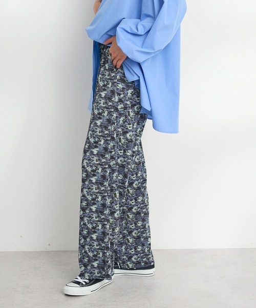 CRAFT STANDARD BOUTIQUE（クラフトスタンダードブティック）の「セルフカットイージープリーツパンツ ◆（その他パンツ・レディース・B/ブラック/A・M/L）」の13枚目の写真