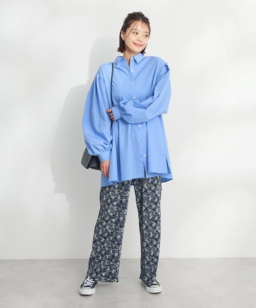 CRAFT STANDARD BOUTIQUE（クラフトスタンダードブティック）の「セルフカットイージープリーツパンツ ◆（その他パンツ・レディース・B/ブラック/A・M/L）」の14枚目の写真