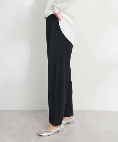 CRAFT STANDARD BOUTIQUE（クラフトスタンダードブティック）の「セルフカットイージープリーツパンツ ◆（その他パンツ・レディース・B/ブラック/A・M/L）」の18枚目の写真