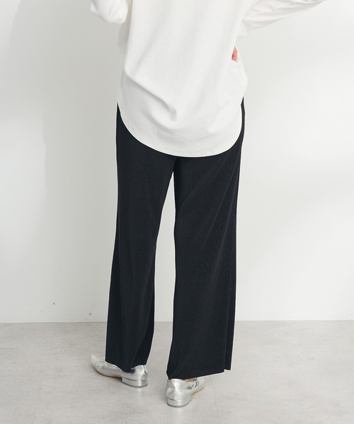CRAFT STANDARD BOUTIQUE（クラフトスタンダードブティック）の「セルフカットイージープリーツパンツ ◆（その他パンツ・レディース・B/ブラック/A・M/L）」の19枚目の写真