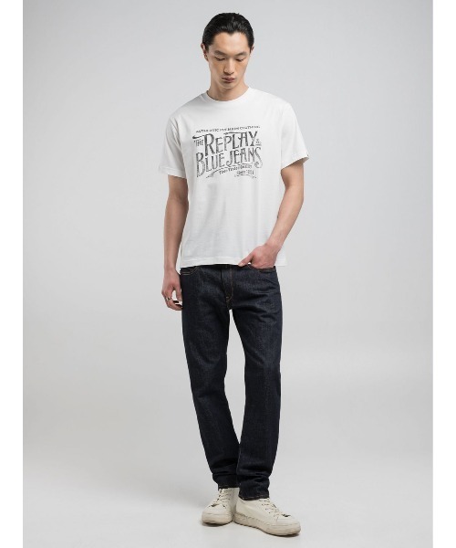 REPLAY（リプレイ）の「コットンジャ－ジープリントTシャツ（Tシャツ/カットソー・メンズ・ホワイト/ブラック・MEDIUM/LARGE/X-LARGE/SMALL）」の6枚目の写真