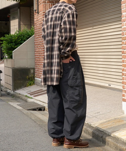 m.p studio レッド カーゴパンツ ワイド カーゴパンツ（レッド/赤色系）ファッション通販 - ZOZOTOWN