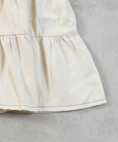 Life Support Products(ライフサポートプロダクツ)の「【COTTON from U.S.A】デニムティアードワンピース(ワンピース・キッズ・ネイビー/ストライプ/キナリ・80/90/95/100/110/120/130/140/150)」の19枚目の写真