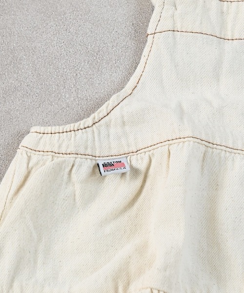 Life Support Products(ライフサポートプロダクツ)の「【COTTON from U.S.A】デニムティアードワンピース(ワンピース・キッズ・ネイビー/ストライプ/キナリ・80/90/95/100/110/120/130/140/150)」の20枚目の写真
