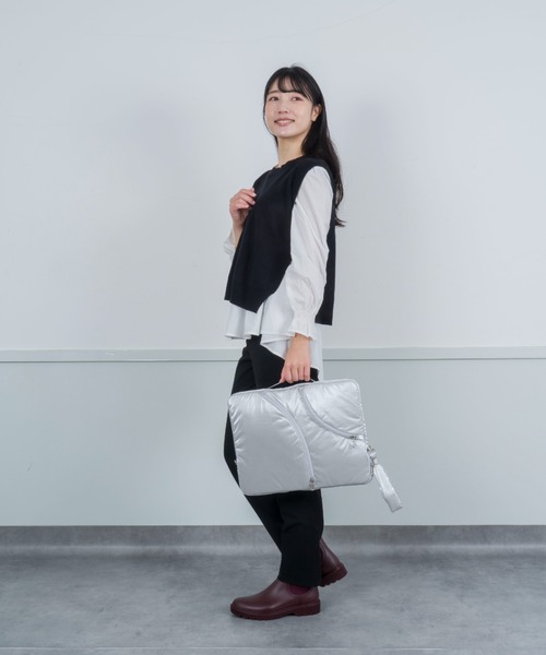 ACOC(アコック)の「【ACOC/アコック】ラップトップクラッチ バッグ 16型 パソコンケース(クラッチバッグ・レディース・ブラック/シルバー・FREE)」の8枚目の写真