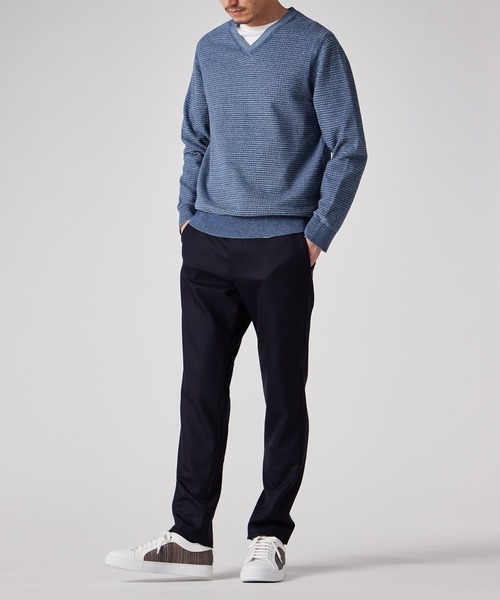 Paul Smith（ポールスミス）の「メランジ　Vネックニット / 153401 257Z（ニット/セーター・メンズ・ライトピンク/ブルー・MEDIUM/LARGE/X-LARGE）」の7枚目の写真