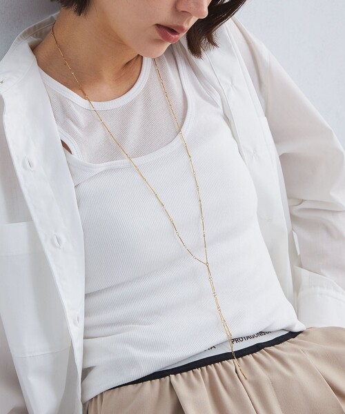 green label relaxing(グリーンレーベルリラクシング)の「【別注】<HARPIE> KAY ネックレス(ネックレス・レディース・ゴールド・FREE)」の3枚目の写真