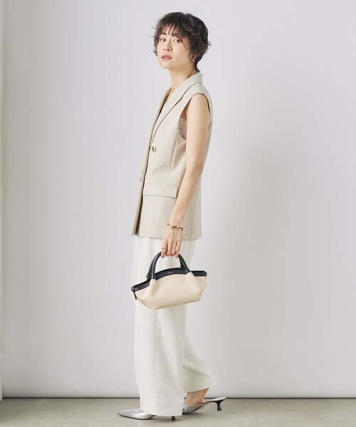 NOLLEY’S Sophi（ノーリーズソフィ）の「ウォッシャブルドライトロピカルジレ（ベスト・レディース・ブラック/ベージュ・38）」の7枚目の写真