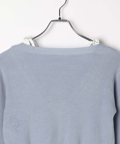 Heather（ヘザー）の「フラワーキャミ/カーディガン2P　322196（カーディガン/ボレロ・レディース・オフホワイト/ブルー/ピンク・FREE）」の9枚目の写真