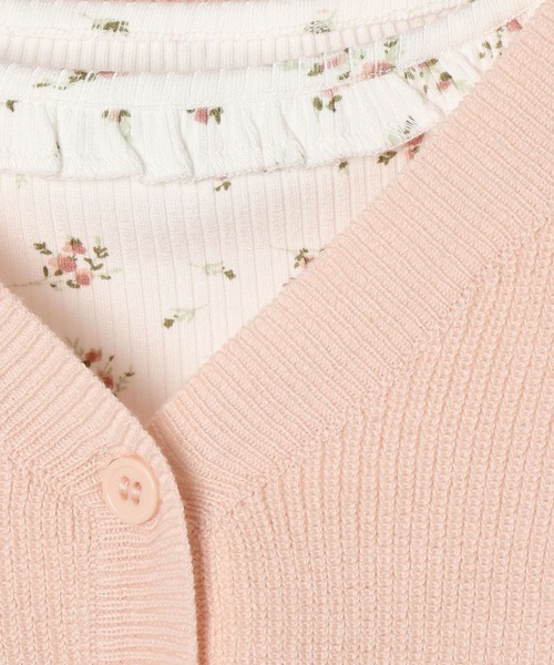 Heather（ヘザー）の「フラワーキャミ/カーディガン2P　322196（カーディガン/ボレロ・レディース・オフホワイト/ブルー/ピンク・FREE）」の14枚目の写真