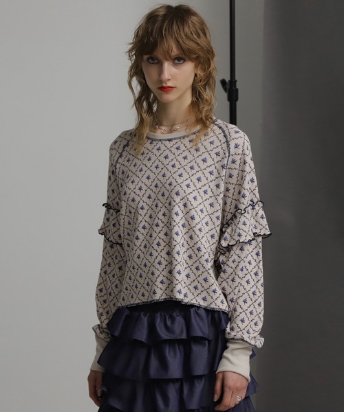 セール】(mag.by c)FLOWER THERMAL TOPS（Tシャツ/カットソー