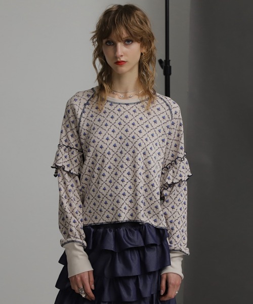 セール】(mag.by c)FLOWER THERMAL TOPS（Tシャツ/カットソー