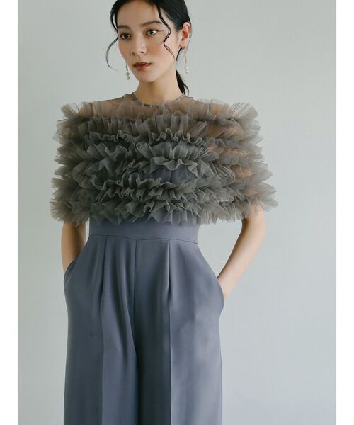 LAGUNAMOON(ラグナムーン)の「LADYフェイクパールビジューチェーンピアス(ピアス(両耳用)・レディース・アイボリー・FREE)」の5枚目の写真