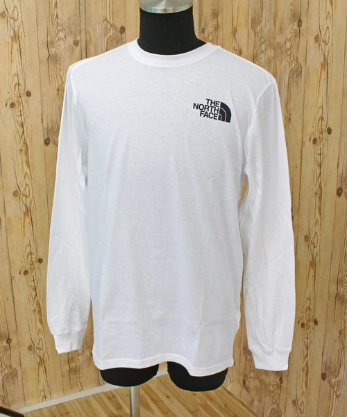 THE NORTH FACE(ザノースフェイス)の「TNF BOXロゴバックプリント ロングスリーブTシャツ M L/S BOX NSE TEE(Tシャツ/カットソー・メンズ・ホワイト系2・M/L/XL)」の4枚目の写真