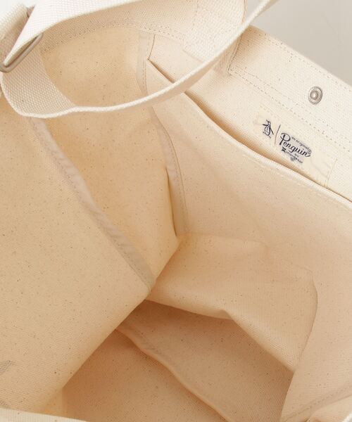 Penguin by Munsingwear（ペンギン バイ マンシングウェア）の「2WAY Tote Bag（トートバッグ・メンズ・ホワイト・F）」の4枚目の写真