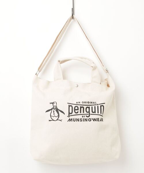 Penguin by Munsingwear（ペンギン バイ マンシングウェア）の「2WAY Tote Bag（トートバッグ・メンズ・ホワイト・F）」の13枚目の写真