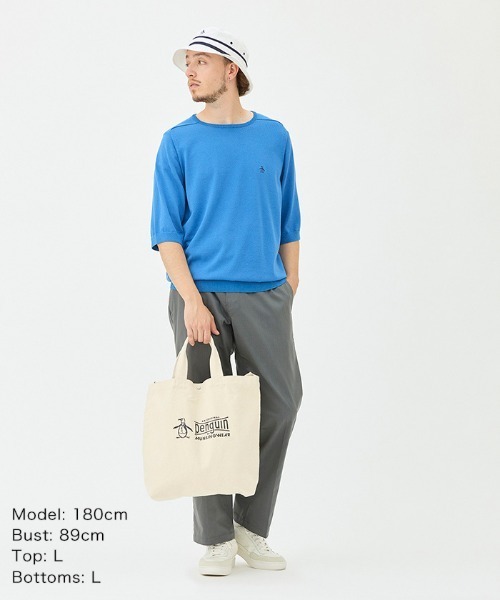 Penguin by Munsingwear（ペンギン バイ マンシングウェア）の「2WAY Tote Bag（トートバッグ・メンズ・ホワイト・F）」の10枚目の写真