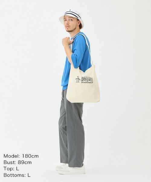 Penguin by Munsingwear（ペンギン バイ マンシングウェア）の「2WAY Tote Bag（トートバッグ・メンズ・ホワイト・F）」の12枚目の写真