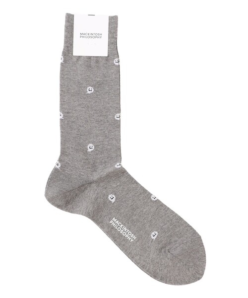 MACKINTOSH PHILOSOPHY（ﾏｯｷﾝﾄｯｼｭ ﾌｨﾛｿﾌｨｰ）の「ゴースト カジュアルソックス（ソックス/靴下・メンズ・ブルー系その他7/グリーン/グレー系その他・FREE）」の2枚目の写真
