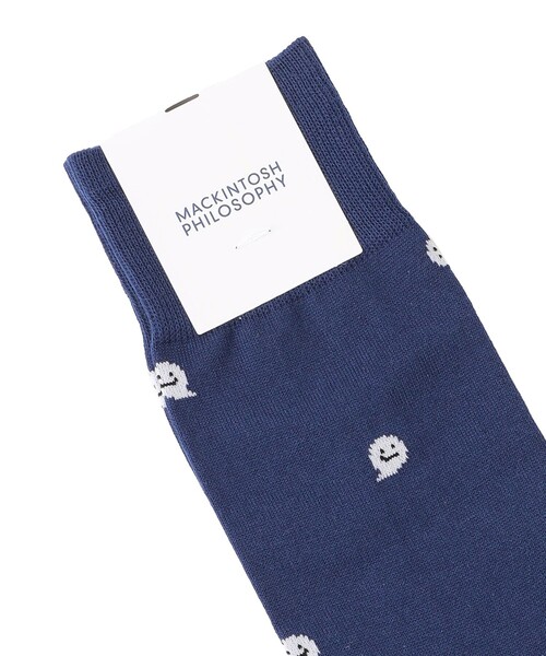 MACKINTOSH PHILOSOPHY（ﾏｯｷﾝﾄｯｼｭ ﾌｨﾛｿﾌｨｰ）の「ゴースト カジュアルソックス（ソックス/靴下・メンズ・ブルー系その他7/グリーン/グレー系その他・FREE）」の8枚目の写真