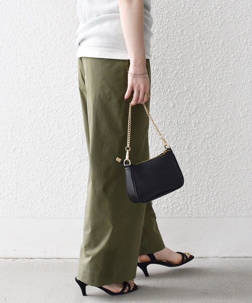 SHIPS any（シップス エニィ）の「SHIPS any:〈洗濯機可能〉タイプライター イージー ベイカー パンツ（その他パンツ・レディース・グリーン/ネイビー/オリーブ・40/38/36）」の16枚目の写真