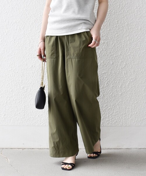 SHIPS any（シップス エニィ）の「SHIPS any:〈洗濯機可能〉タイプライター イージー ベイカー パンツ（その他パンツ・レディース・グリーン/ネイビー/オリーブ・40/38/36）」の19枚目の写真