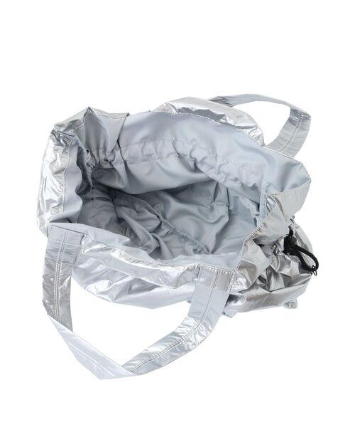 AMERICAN HOLIC（アメリカンホリック）の「シャーリングトートバッグ（ショルダーバッグ・レディース・シルバー/ブラック・FREE）」の3枚目の写真