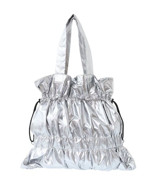 AMERICAN HOLIC（アメリカンホリック）の「シャーリングトートバッグ（ショルダーバッグ・レディース・シルバー/ブラック・FREE）」の4枚目の写真