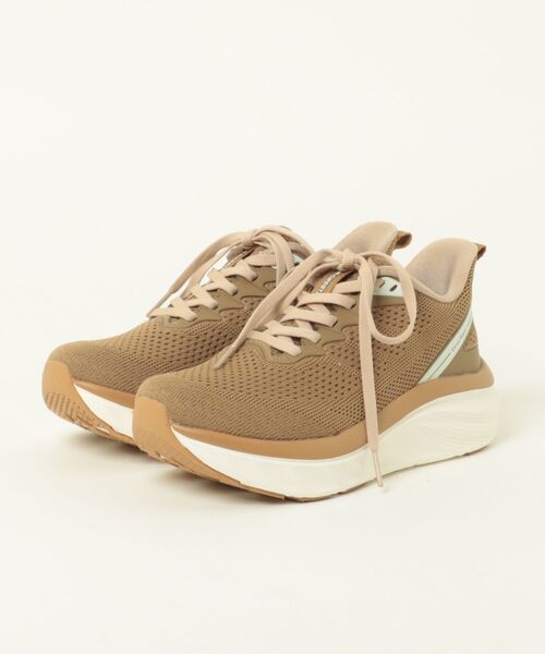 CEDAR CREST(セダークレスト )の「【CEDAR CREST】厚底 高反発クッションソールスニーカー 幅広 3E【23.0cm~24.5cm】(スニーカー・レディース・サックスブルー/ネイビー/ベージュ/ブラック×ホワイト/ワインレッド/ダークベージュ・23.0cm/23.5cm/24.0cm/24.5cm/25.0cm)」の4枚目の写真