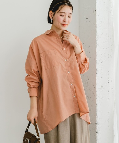 F by ROSSO(エフバイロッソ)の「リンネル8月号掲載『UR TECH』F by ROSSO イージーリネンオーバーシャツ(シャツ/ブラウス・レディース・ブラウン系その他/グレー/ピンク/ネイビー/ブルー系その他・FREE)」の7枚目の写真