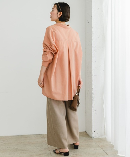 F by ROSSO(エフバイロッソ)の「リンネル8月号掲載『UR TECH』F by ROSSO イージーリネンオーバーシャツ(シャツ/ブラウス・レディース・ブラウン系その他/グレー/ピンク/ネイビー/ブルー系その他・FREE)」の12枚目の写真