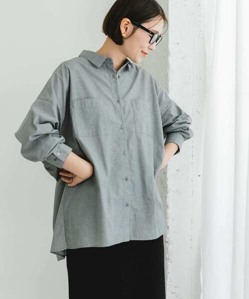 F by ROSSO(エフバイロッソ)の「リンネル8月号掲載『UR TECH』F by ROSSO イージーリネンオーバーシャツ(シャツ/ブラウス・レディース・ブラウン系その他/グレー/ピンク/ネイビー/ブルー系その他・FREE)」の15枚目の写真