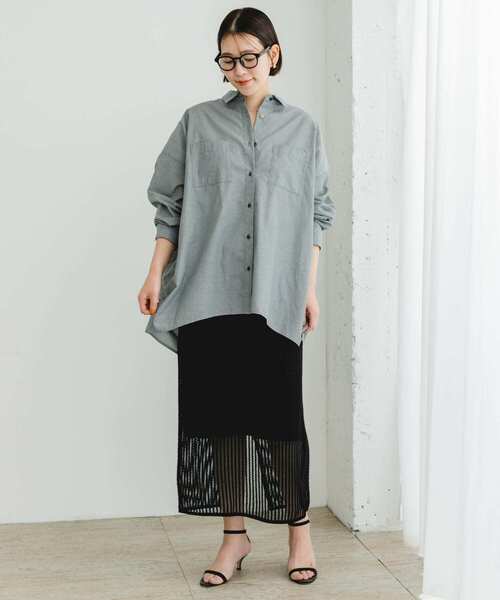 F by ROSSO(エフバイロッソ)の「リンネル8月号掲載『UR TECH』F by ROSSO イージーリネンオーバーシャツ(シャツ/ブラウス・レディース・ブラウン系その他/グレー/ピンク/ネイビー/ブルー系その他・FREE)」の17枚目の写真