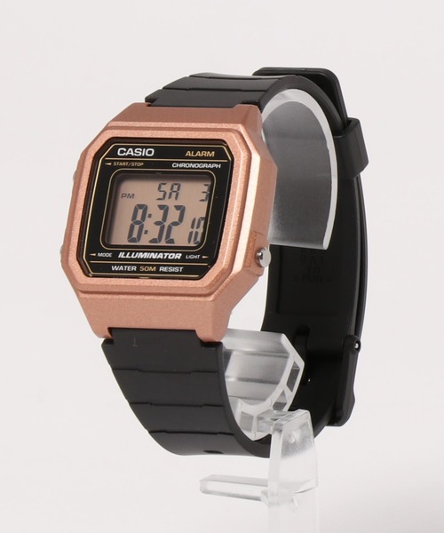 CASIO(カシオ)の「【RS】【CASIO】クラシックスクエア デジタル(アナログ腕時計・レディース・ゴールド/ブラウン/シルバー・FREE)」の2枚目の写真
