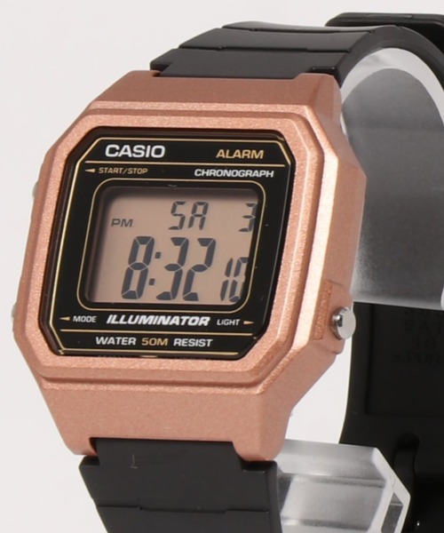 CASIO(カシオ)の「【RS】【CASIO】クラシックスクエア デジタル(アナログ腕時計・レディース・ゴールド/ブラウン/シルバー・FREE)」の4枚目の写真