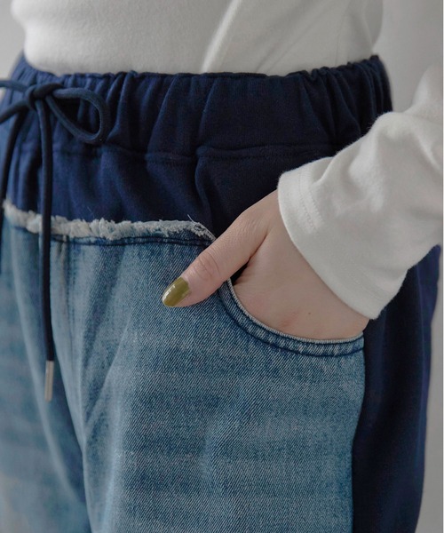 miney ナイロン×スウェットSETUP 「DOCKING」 パンツのみ 新品