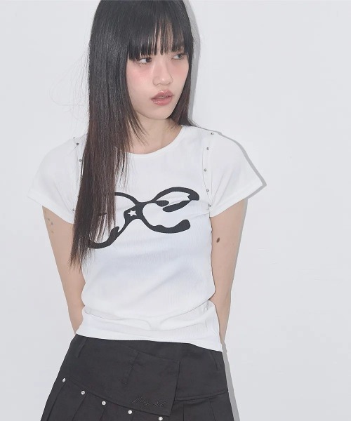 tシャツ A'GEM/9 × .kom 「 FANCY CLUB/ファンシークラブ」 ETERNAL STUD TEE/エターナル スタッド TEE A'GEM/9 × .kom 『 FANCY CLUB/ファンシークラブ』 ETERNAL STUD