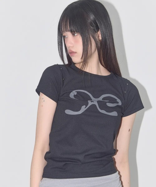tシャツ A'GEM/9 × .kom 「 FANCY CLUB/ファンシークラブ」 ETERNAL STUD TEE/エターナル スタッド TEE A'GEM/9 × .kom 『 FANCY CLUB/ファンシークラブ』 ETERNAL STUD