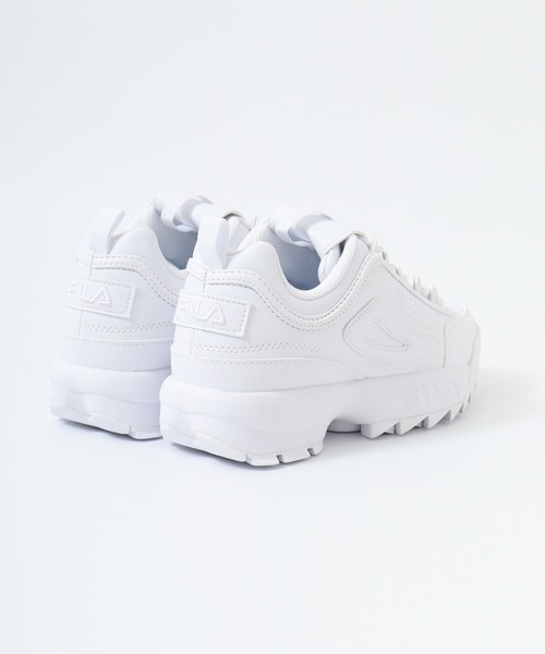 FILA（フィラ）の「FILA DISRUPTOR II/ディスラプター2 厚底スニーカー（スニーカー・レディース・ブラック/ホワイト系その他2/ホワイト系その他/ホワイト/ナチュラル/スカイブルー/チェリーレッド/パープル・26/25/24.5/24/23.5/27/23）」の11枚目の写真
