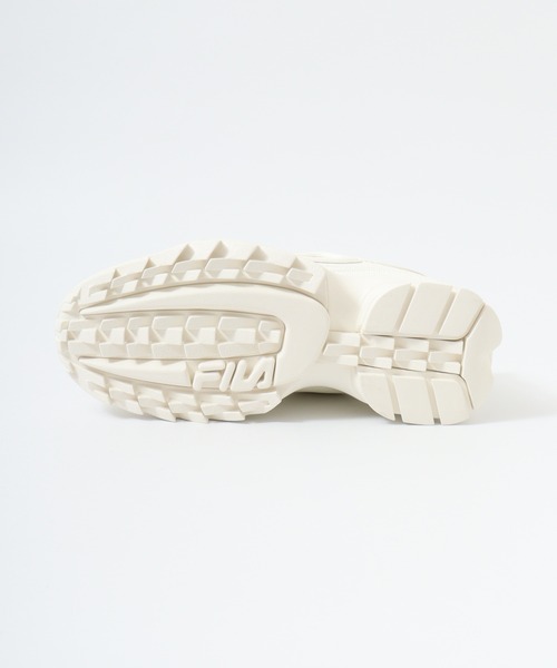 FILA（フィラ）の「FILA DISRUPTOR II/ディスラプター2 厚底スニーカー（スニーカー・レディース・ブラック/ホワイト系その他2/ホワイト系その他/ホワイト/ナチュラル/スカイブルー/チェリーレッド/パープル・26/25/24.5/24/23.5/27/23）」の16枚目の写真
