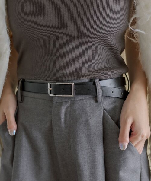 mystic（ミスティック）の「レザーベルト（ベルト・レディース・ブラック/ブラウン・ONE SIZE/FREE）」の4枚目の写真