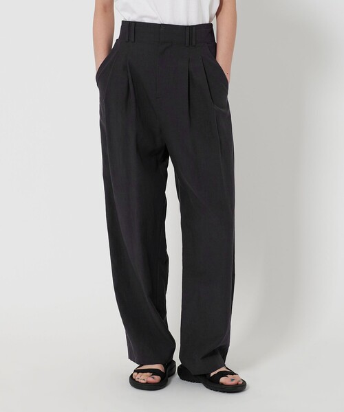 BEAUTY&YOUTH UNITED ARROWS（ビューティーアンドユースユナイテッドアローズ）の「セルロースブレンド バックゴム ワイドパンツ（その他パンツ・レディース・ナチュラル/ダークグレー/ブラック/クリーム・XS/L/M/S）」の5枚目の写真