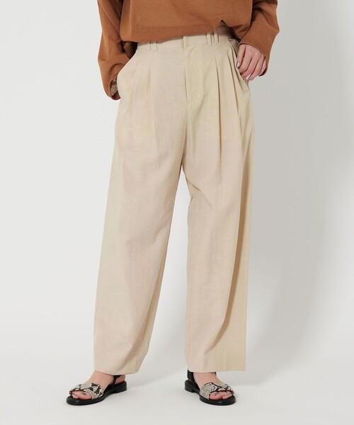 BEAUTY&YOUTH UNITED ARROWS（ビューティーアンドユースユナイテッドアローズ）の「セルロースブレンド バックゴム ワイドパンツ（その他パンツ・レディース・ナチュラル/ダークグレー/ブラック/クリーム・XS/L/M/S）」の11枚目の写真